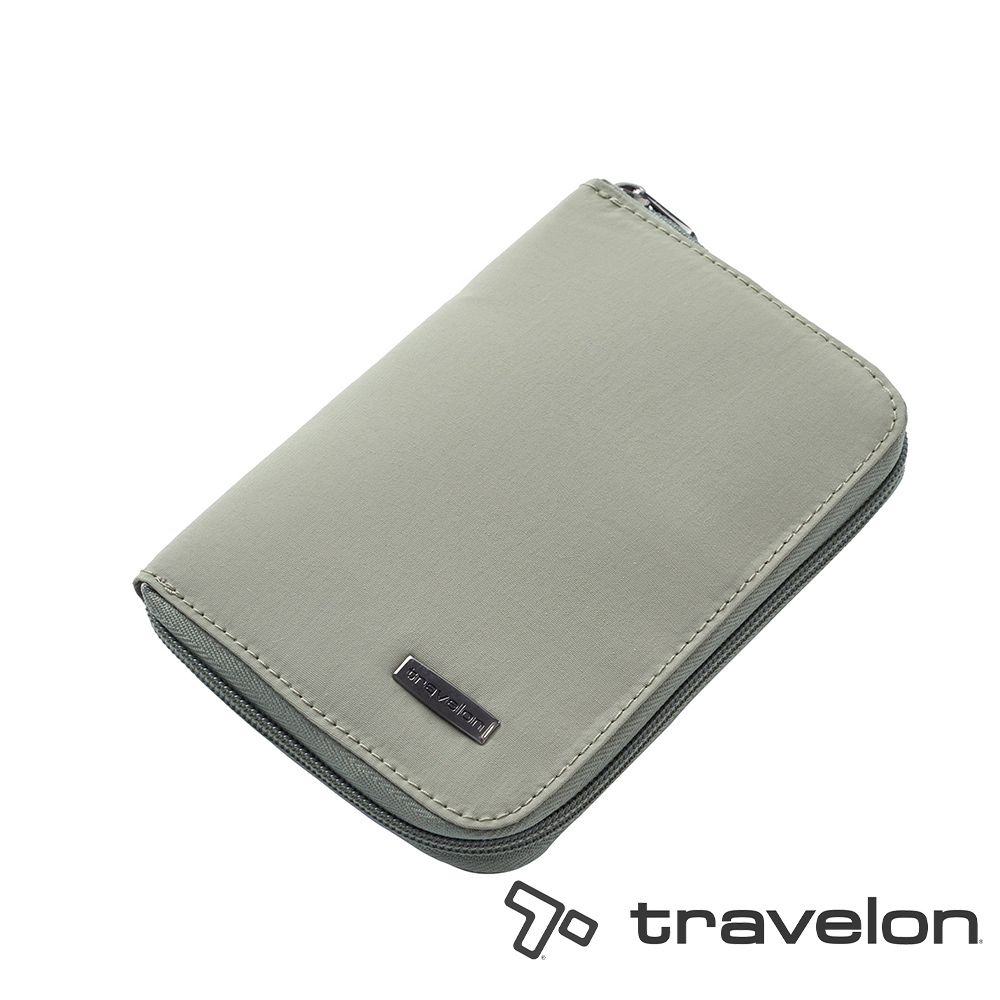 TRAVELON _美國防盜包_RFID護照證件錢包TL-43401綠/日常出國旅遊配件包