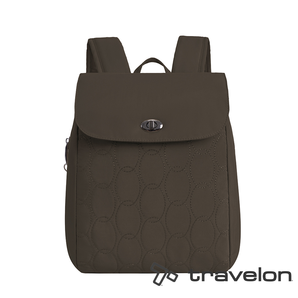 TRAVELON _美國防盜包_Runways防盜後背包TL-43717灰/日常休閒旅遊包/文青後背包