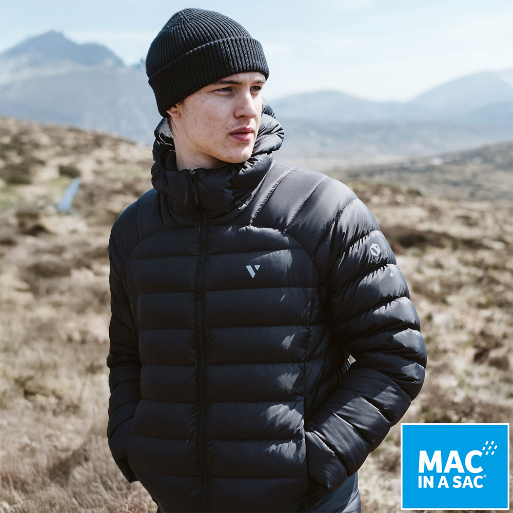 MAC IN A SAC 男款VENTURE輕暖袋著走羽絨外套MNS151黑