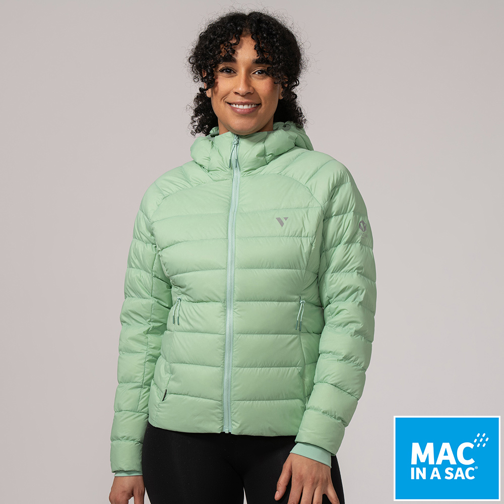 MAC IN A SAC 女款VENTURE輕暖袋著走羽絨外套LDS319薄荷綠/大尺碼