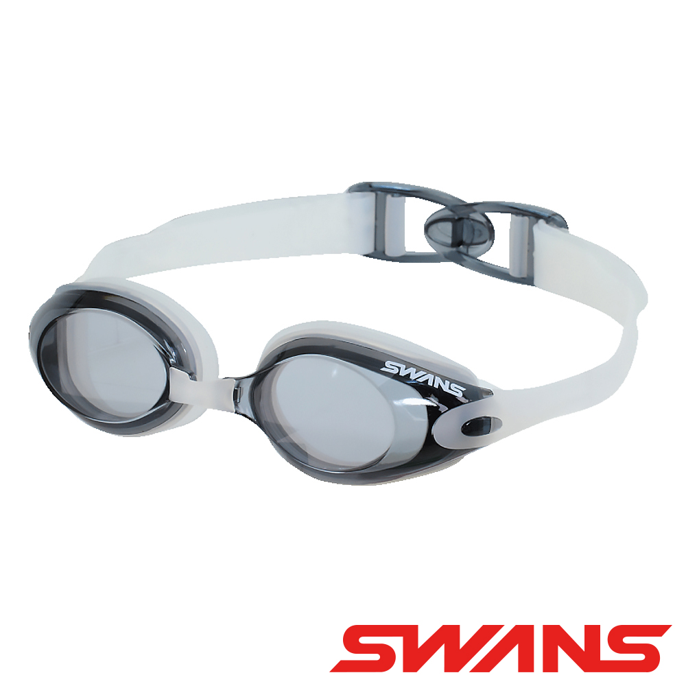 SWANS _日本_專業型泳鏡SWB-1透明黑/防霧/抗UV/游泳/水上配件