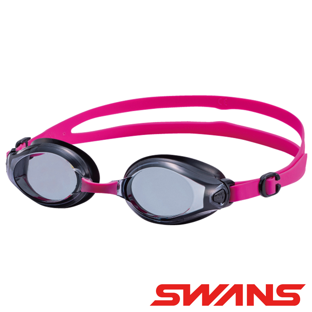 SWANS _日本_FITNESS舒適型泳鏡SW-45N黑/紫/防霧鏡片/抗UV