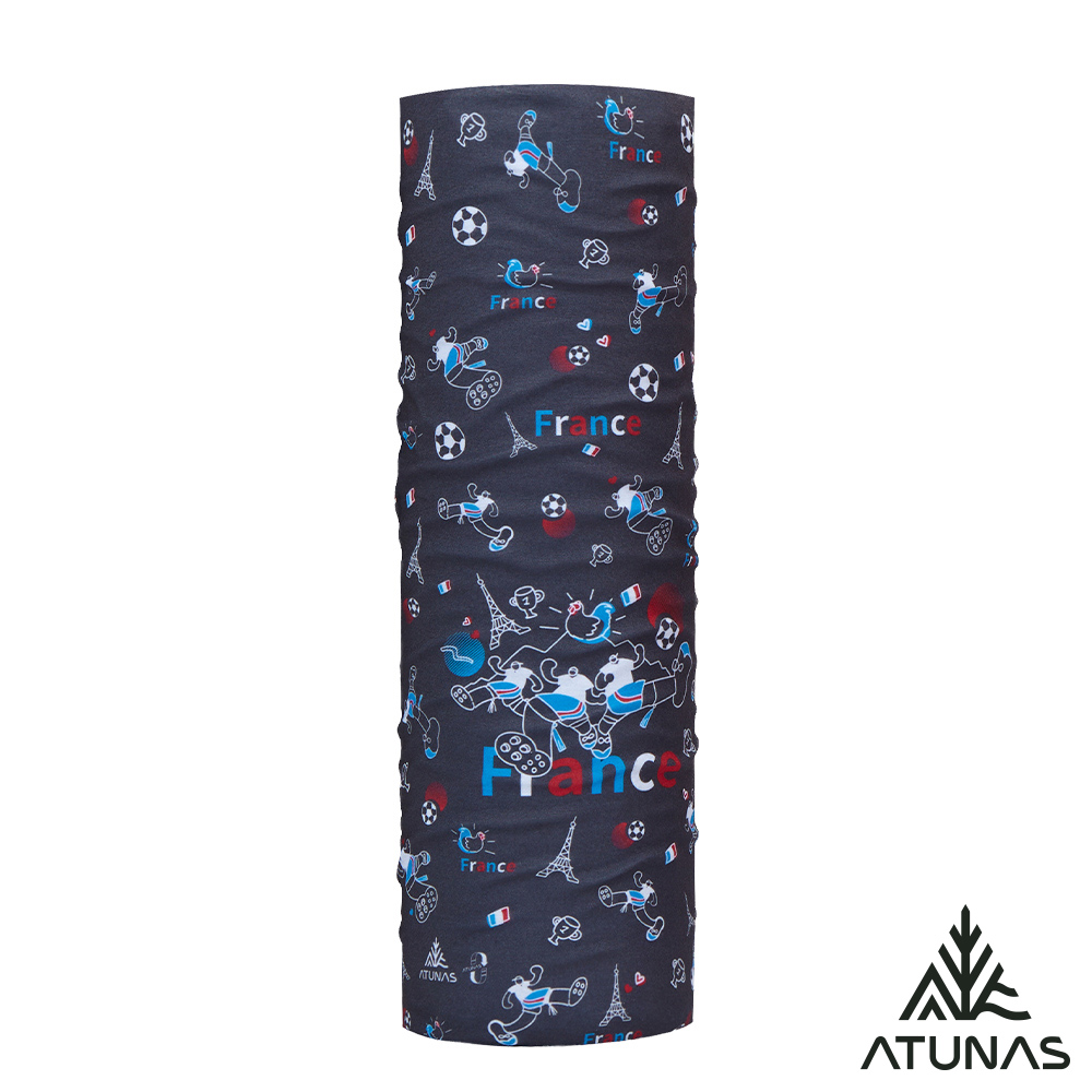 ATUNAS 歐都納 _足球盛典_好GOAL力循環防曬COOLMAX涼感抗臭抑菌頭巾A6AC2601NC鐵灰/登山/單車/路跑配件