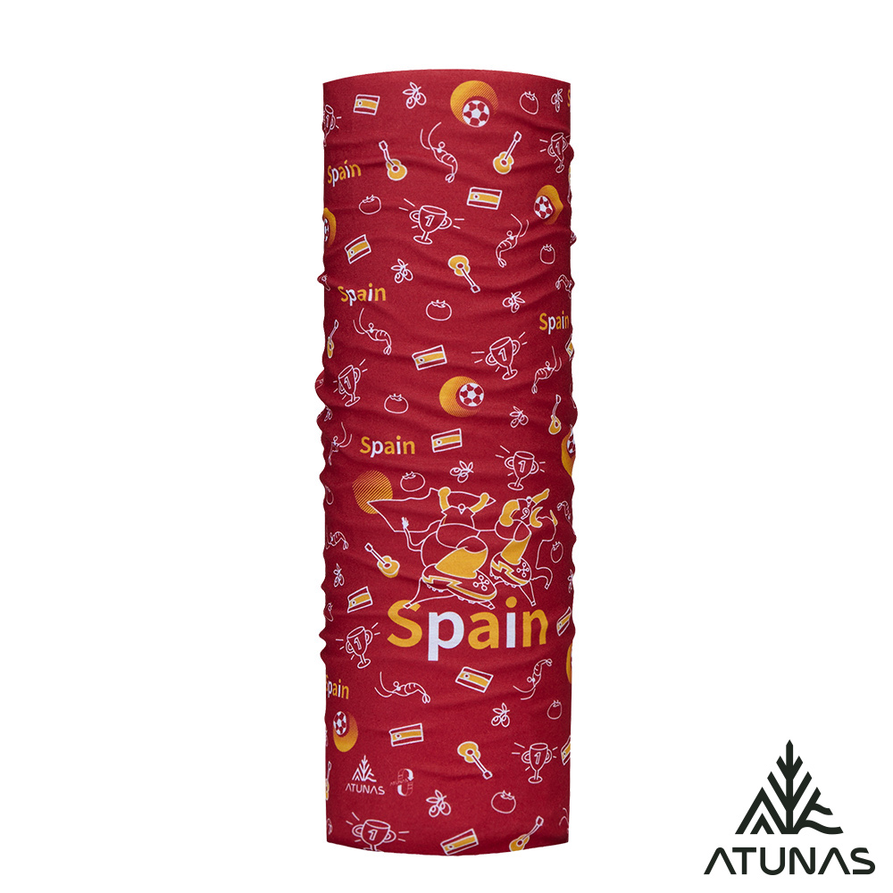 ATUNAS 歐都納 _足球盛典_好GOAL力循環防曬COOLMAX涼感抗臭抑菌頭巾A6AC2601NC紅/登山/單車/路跑配件