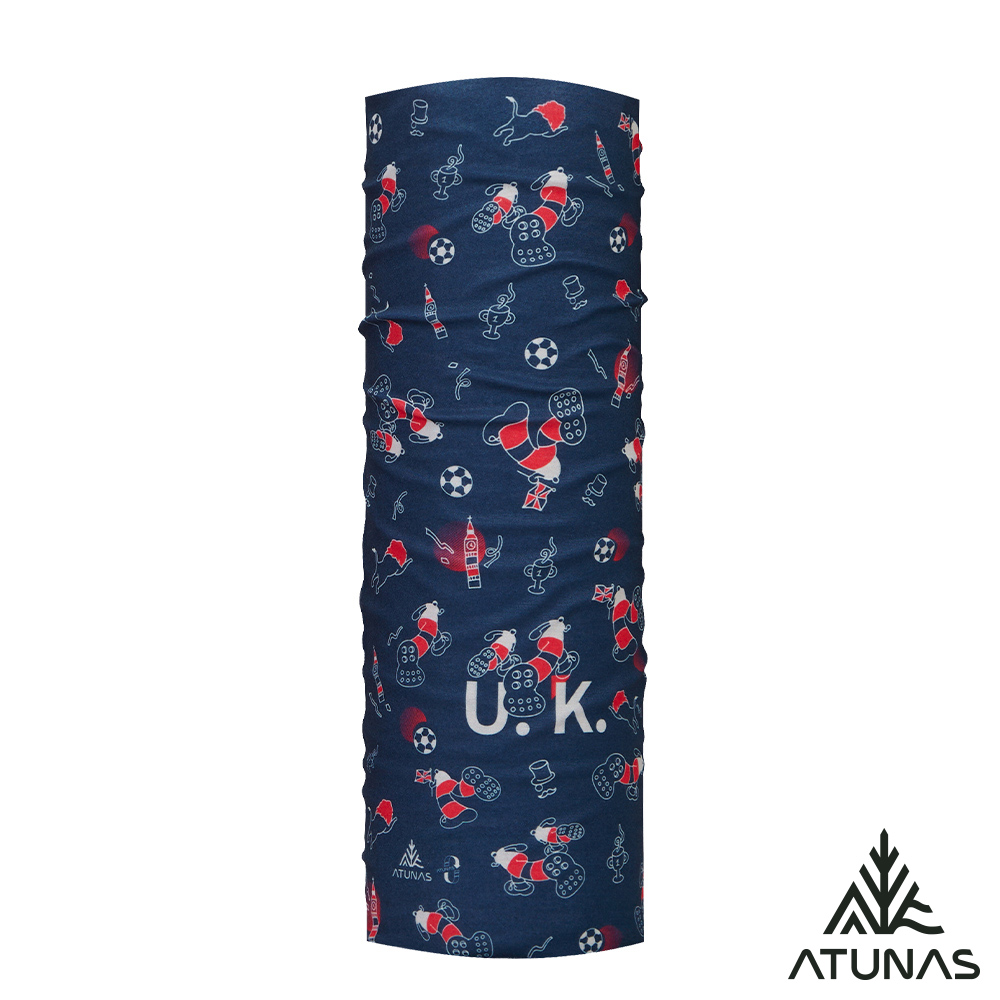 ATUNAS 歐都納 _足球盛典_好GOAL力循環防曬COOLMAX涼感抗臭抑菌頭巾A6AC2601NC深藍/登山/單車/路跑配件
