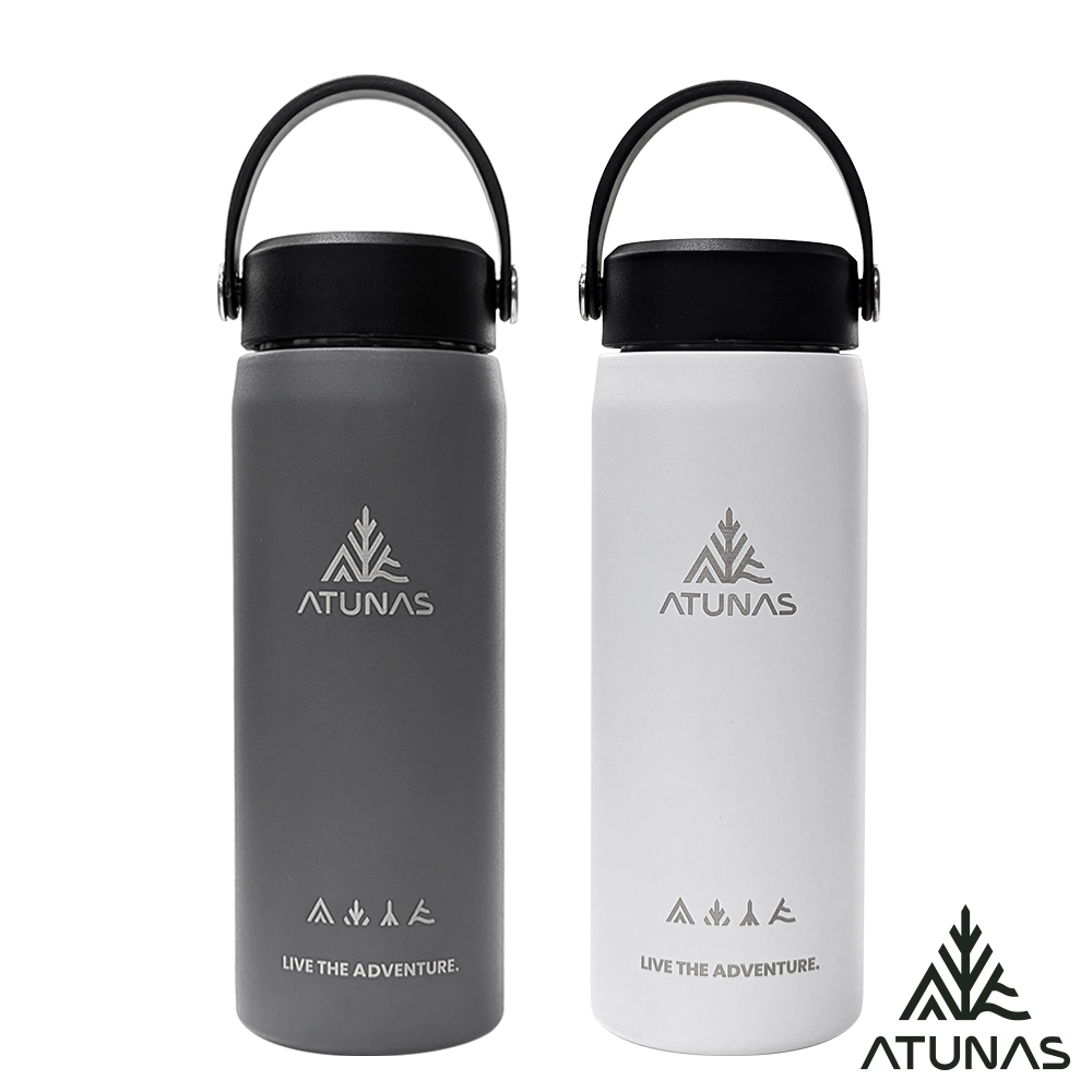 ATUNAS 歐都納 不鏽鋼提把保溫瓶550ml/A1KTGZ12深灰、貝殼白