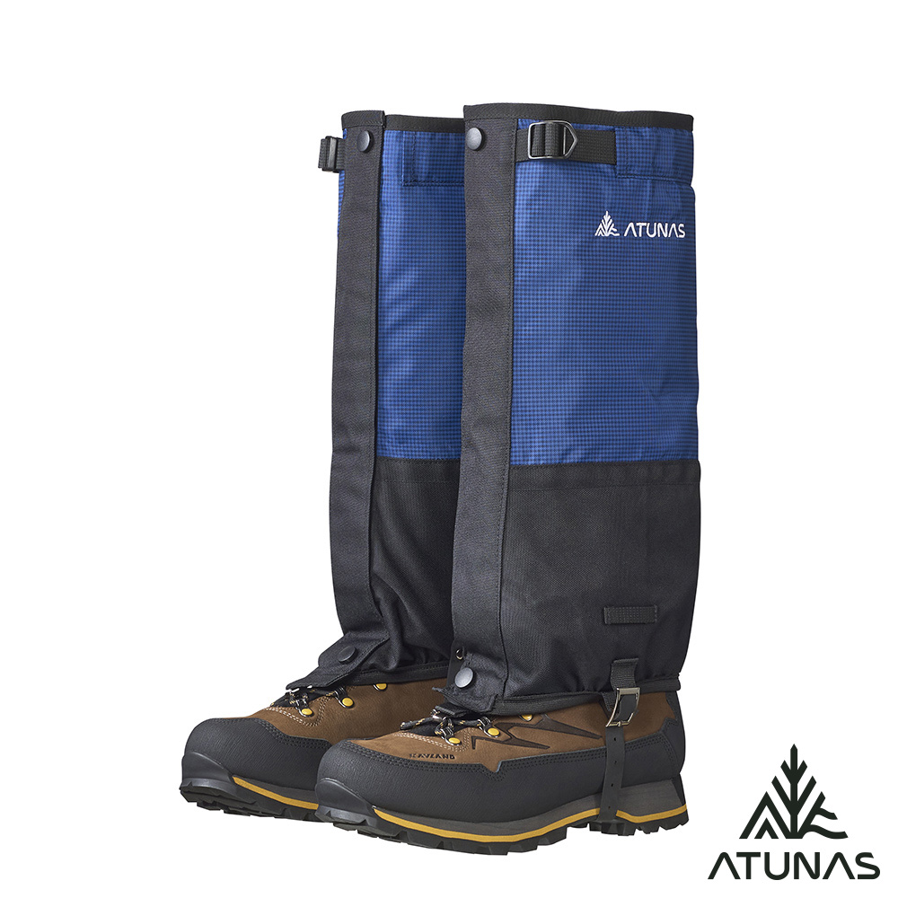 ATUNAS 歐都納 登山健行探索綁腿A1ACGZ04N深藍/黑/耐磨防潑水
