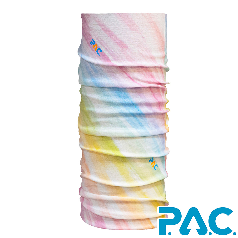 P.A.C. _德國_經典頭巾PAC8810445夏日彩虹/排汗透氣快乾/抑菌抗臭/無縫技術/防曬抗UV