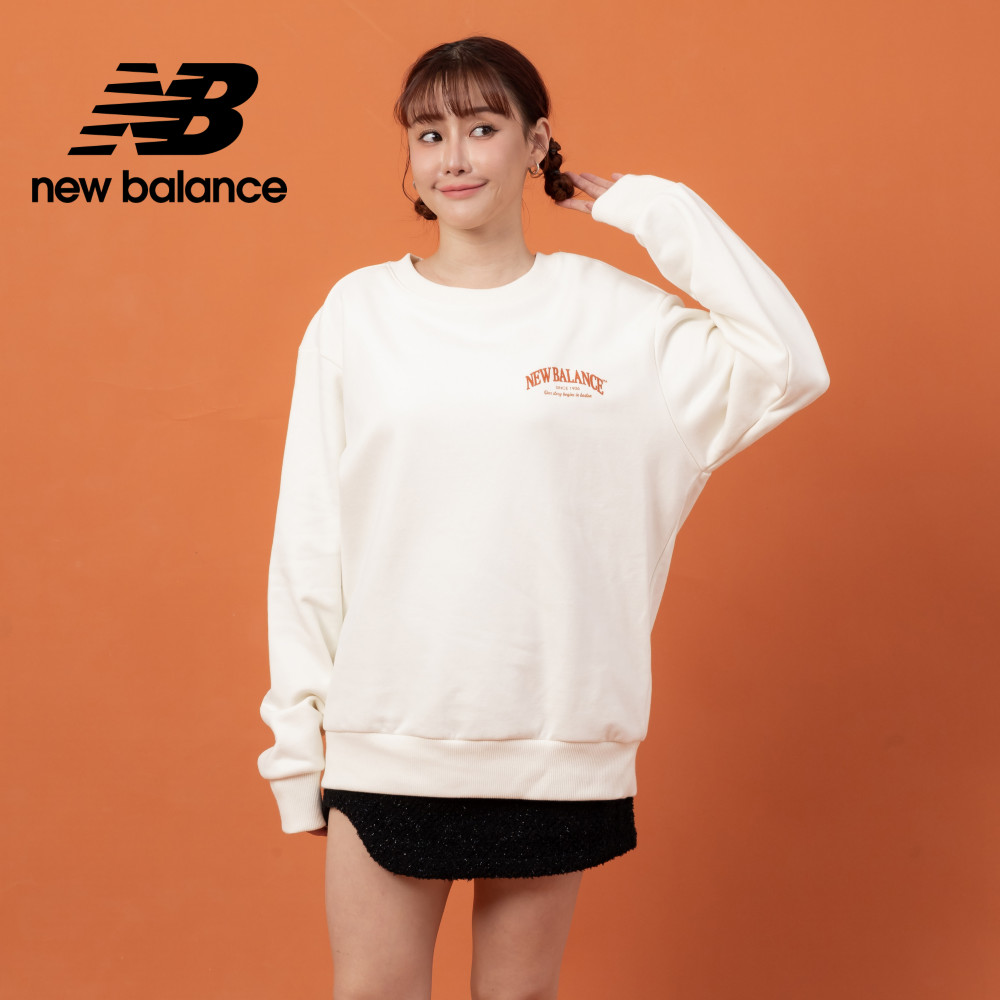 New Balance 紐巴倫 [New Balance]LOGO長袖衛衣_男性_米杏色_AMT53334CIC
