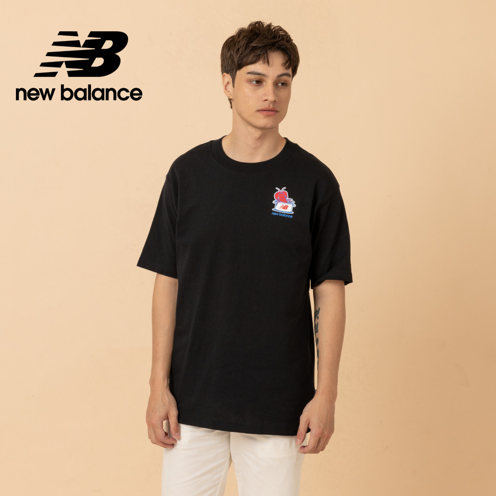 New Balance 紐巴倫 [New Balance]波士頓龍蝦捲短袖上衣_男性_黑色_MT61Y1F6BK