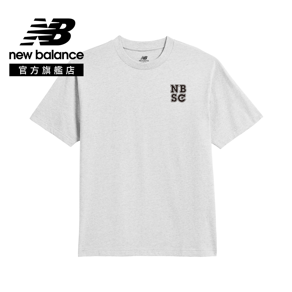 New Balance 紐巴倫 NB BOY籃球隊短T_男性_灰色_MT61A9TEAHH