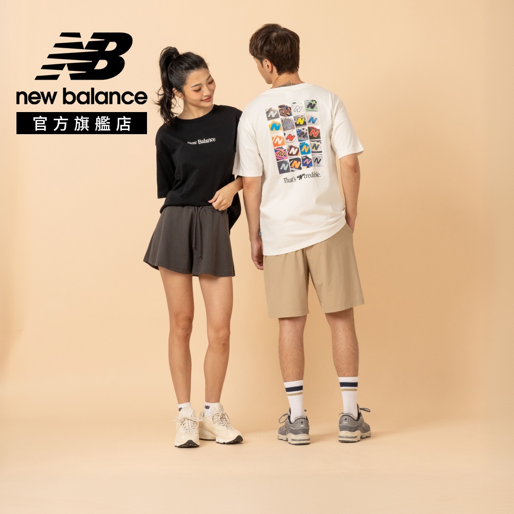 New Balance 紐巴倫 [New Balance]N標誌印花短袖上衣_男性_白色_MT6161TQSST