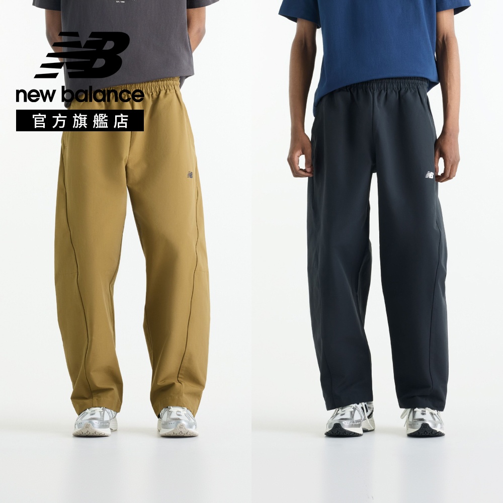 New Balance 紐巴倫 [New Balance]休閒寬版長褲_男性_棕綠色_MB62M5Q4BRK 版型偏大