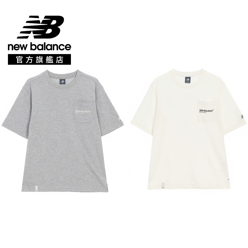 New Balance 紐巴倫 [New Balance]寬鬆短袖上衣_男性_米杏色_MT6230MCCIC 版型正常