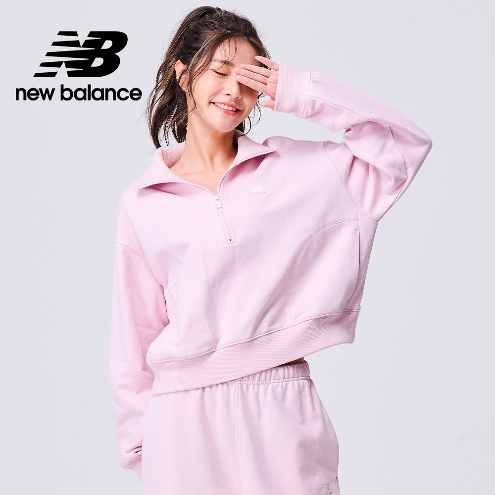 New Balance 紐巴倫 []半開襟上衣_女性_粉色_AWT31501SOI