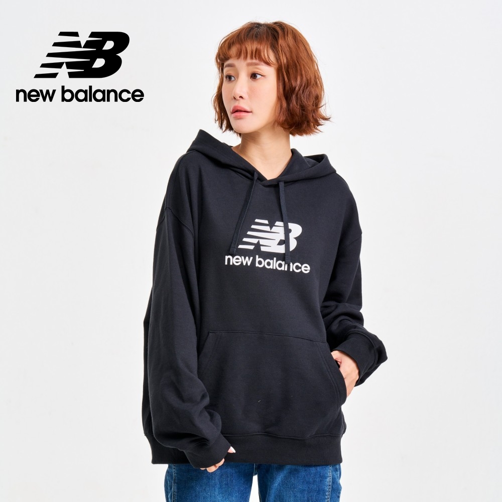 New Balance 紐巴倫 NB連帽長袖上衣_女性_黑色_WT41504BK