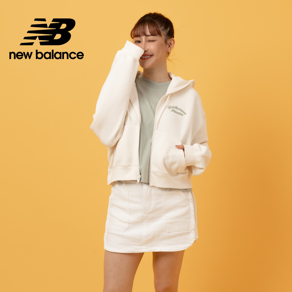 New Balance 紐巴倫 [New Balance]刷毛連帽外套_女性_米白色_WJ53509PEF