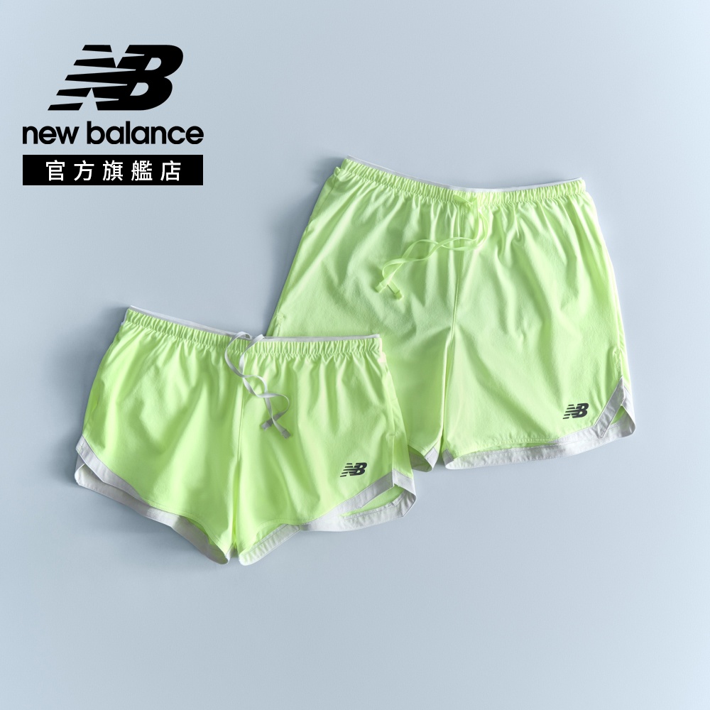 New Balance 紐巴倫 [New Balance]吸濕排汗短褲_女性_螢光綠_WB61J868AFG