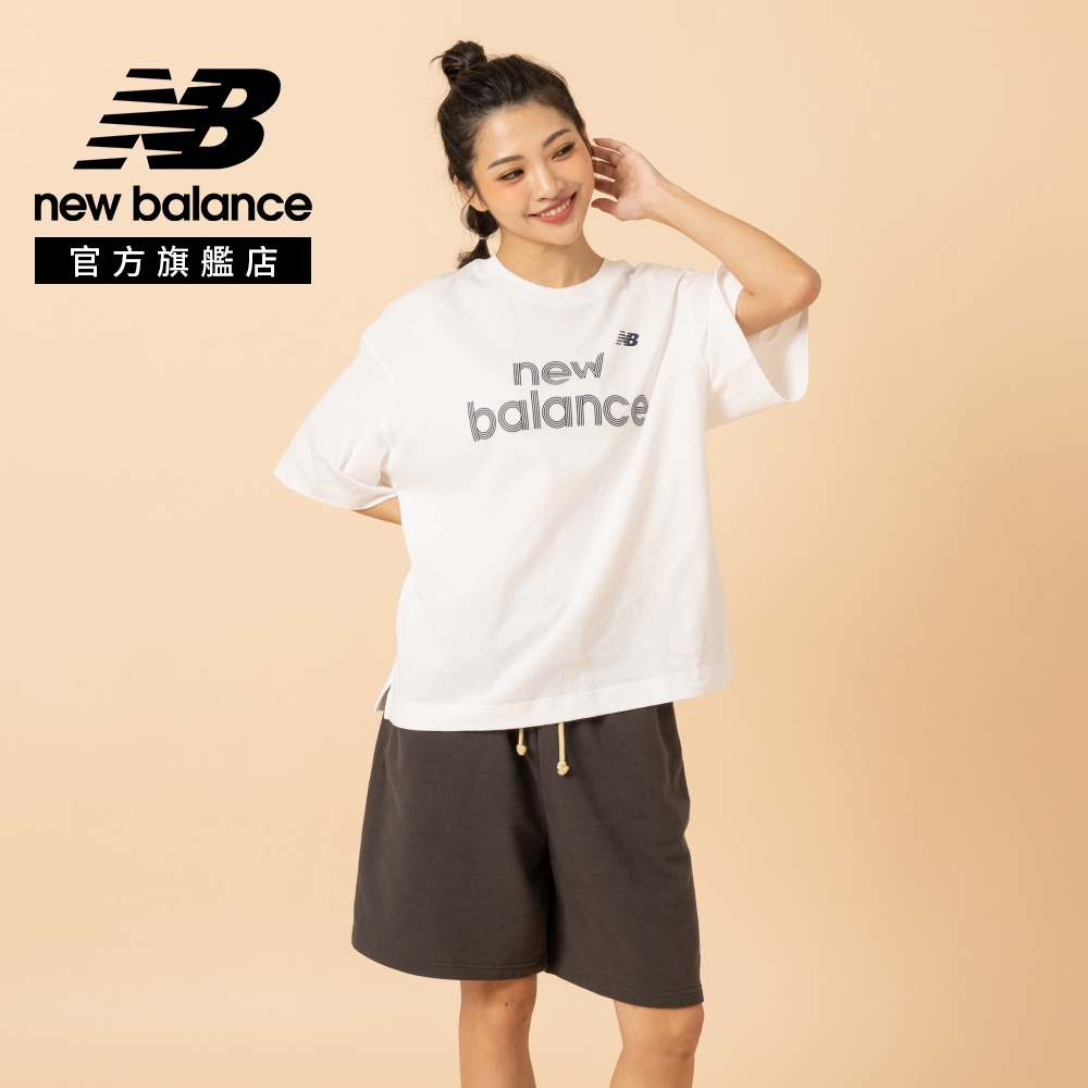 New Balance 紐巴倫 [New Balance]寬鬆短袖上衣_女性_白色_WT61L713WT