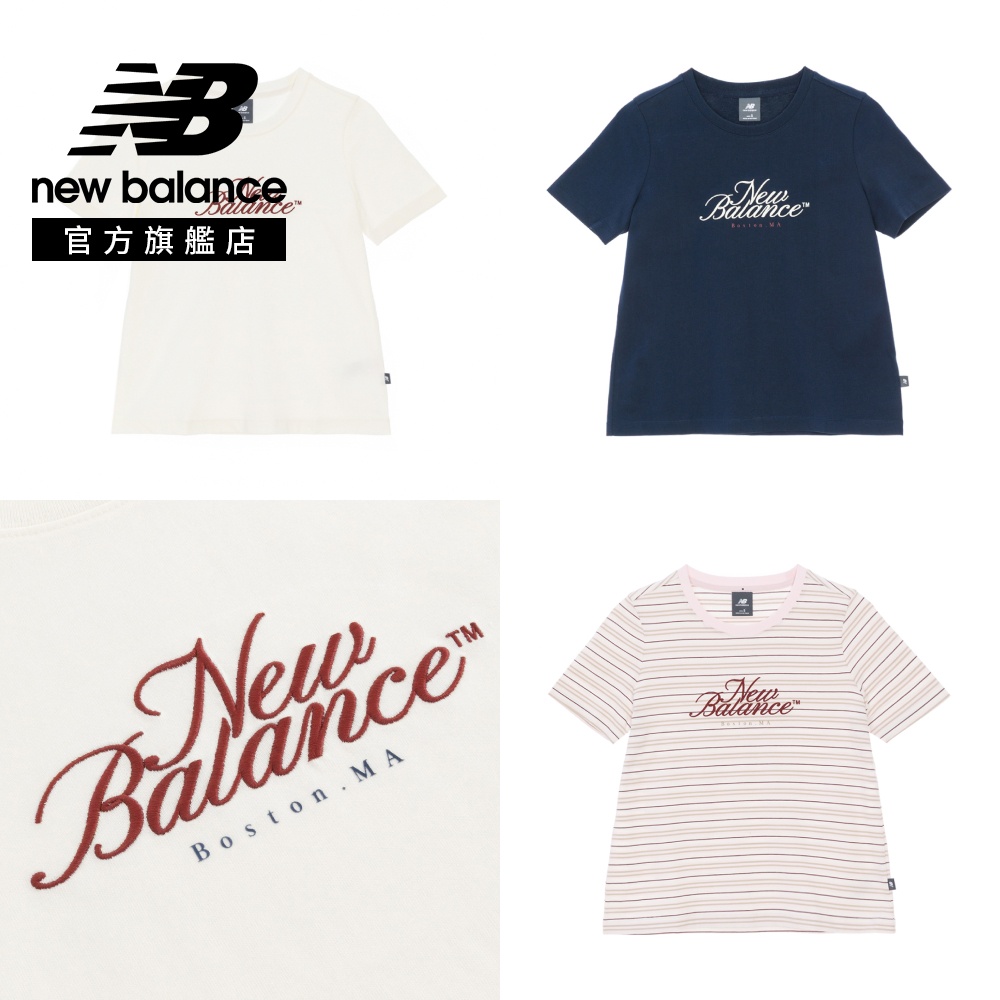 New Balance 紐巴倫 [New Balance]復古標誌短袖上衣_女性_藍色_WT61R8WDNNY 版型正常
