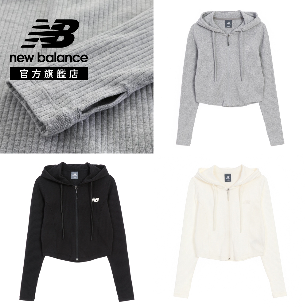 New Balance 紐巴倫 [New Balance]連帽長袖外套_女性_灰色_WJ62M3QPAGT 版型正常