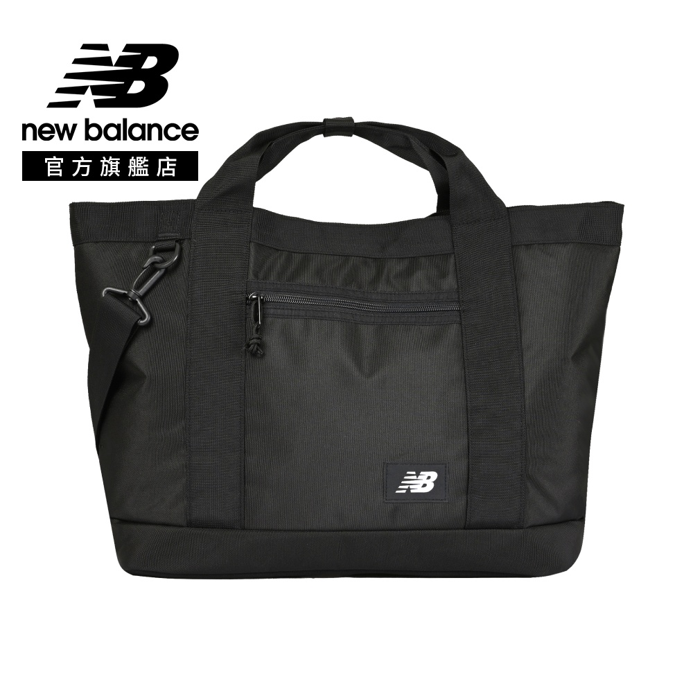 New Balance 紐巴倫 [New Balance]簡約休閒大容量托特包(附可拆式背帶)_中性_黑色_AC8584CBKW