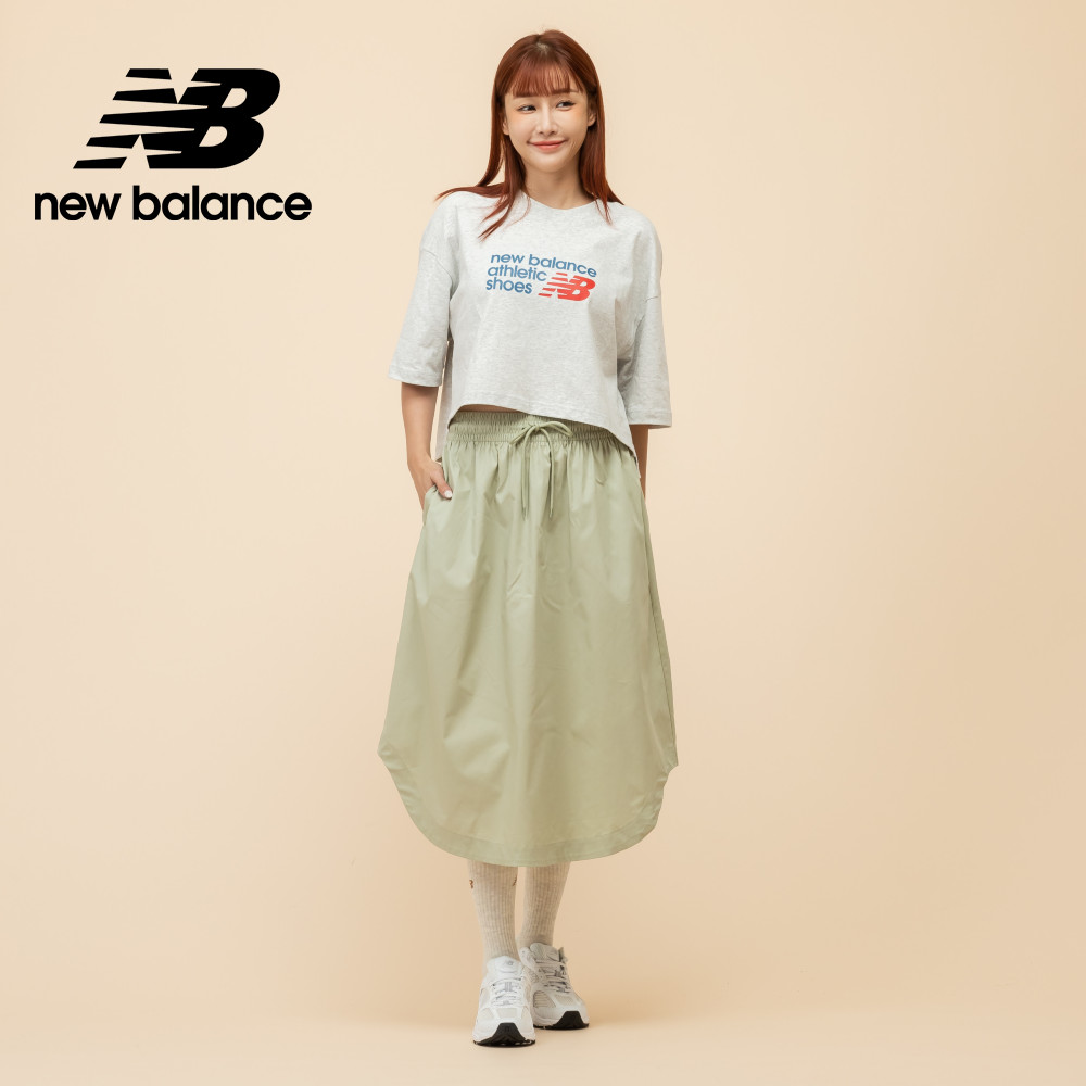 New Balance 紐巴倫 [New Balance]鬆緊抽繩長裙_女性_綠色_WK51551OVN