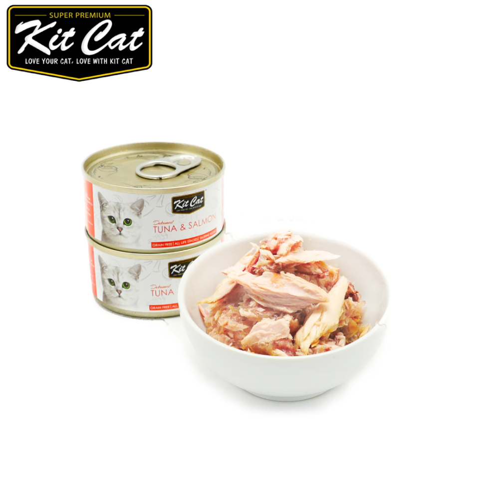 Kit Cat 貓罐-鮪魚.鮭魚 80g*24入
