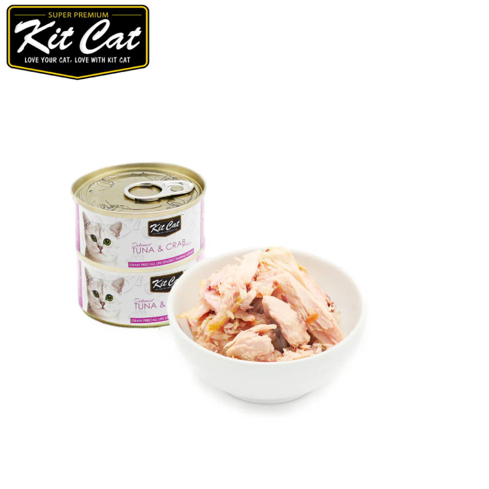 Kit Cat 貓罐-鮪魚.螃蟹 80g*24入