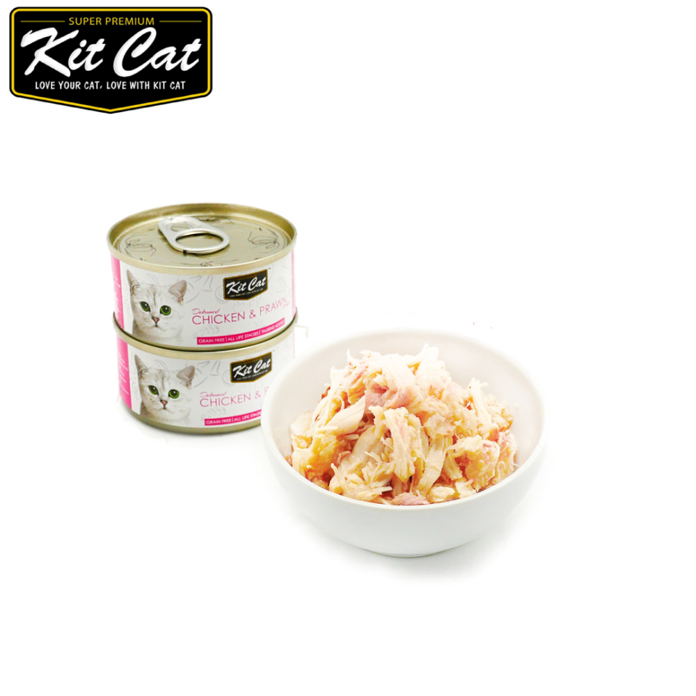 Kit Cat 貓罐-雞肉.明蝦 80g*24入