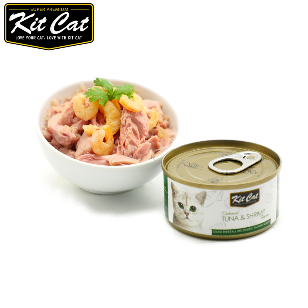 Kit Cat 貓罐-鮪魚.蝦蝦 80g*24入