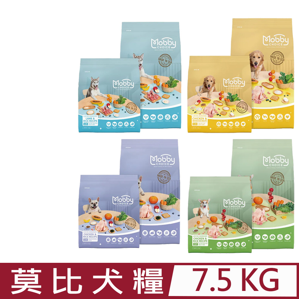 Mobby 莫比 美國自然食-犬糧食譜 7.5kg(狗主食/狗乾糧/狗飼料)