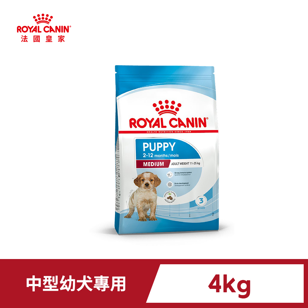 Royal Canin 法國皇家 中型幼犬專用飼料 MP 4KG(狗乾糧 狗飼料 免疫力 腸胃)
