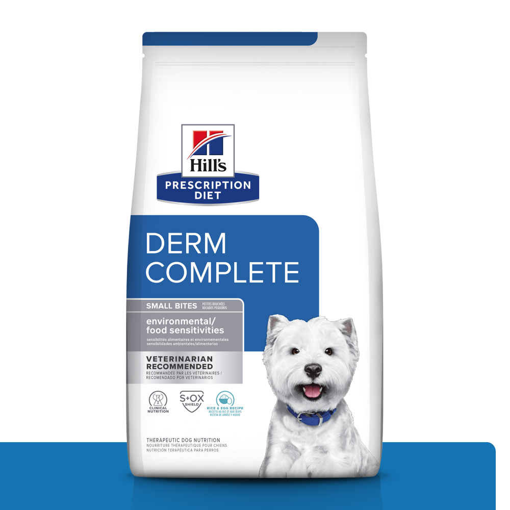 Hills 希爾思 Derm Complete 皮膚全能照護 小顆粒 狗皮膚 處方飼料 2.94kg (605804)
