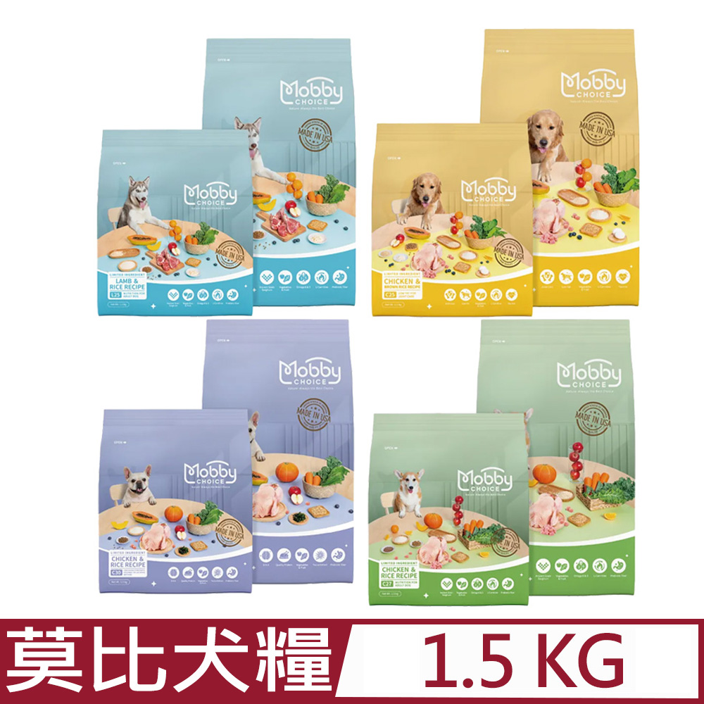莫比自然食犬糧食譜1 5kg_ 雞肉米幼母犬成犬低卡關節羊肉米成犬
