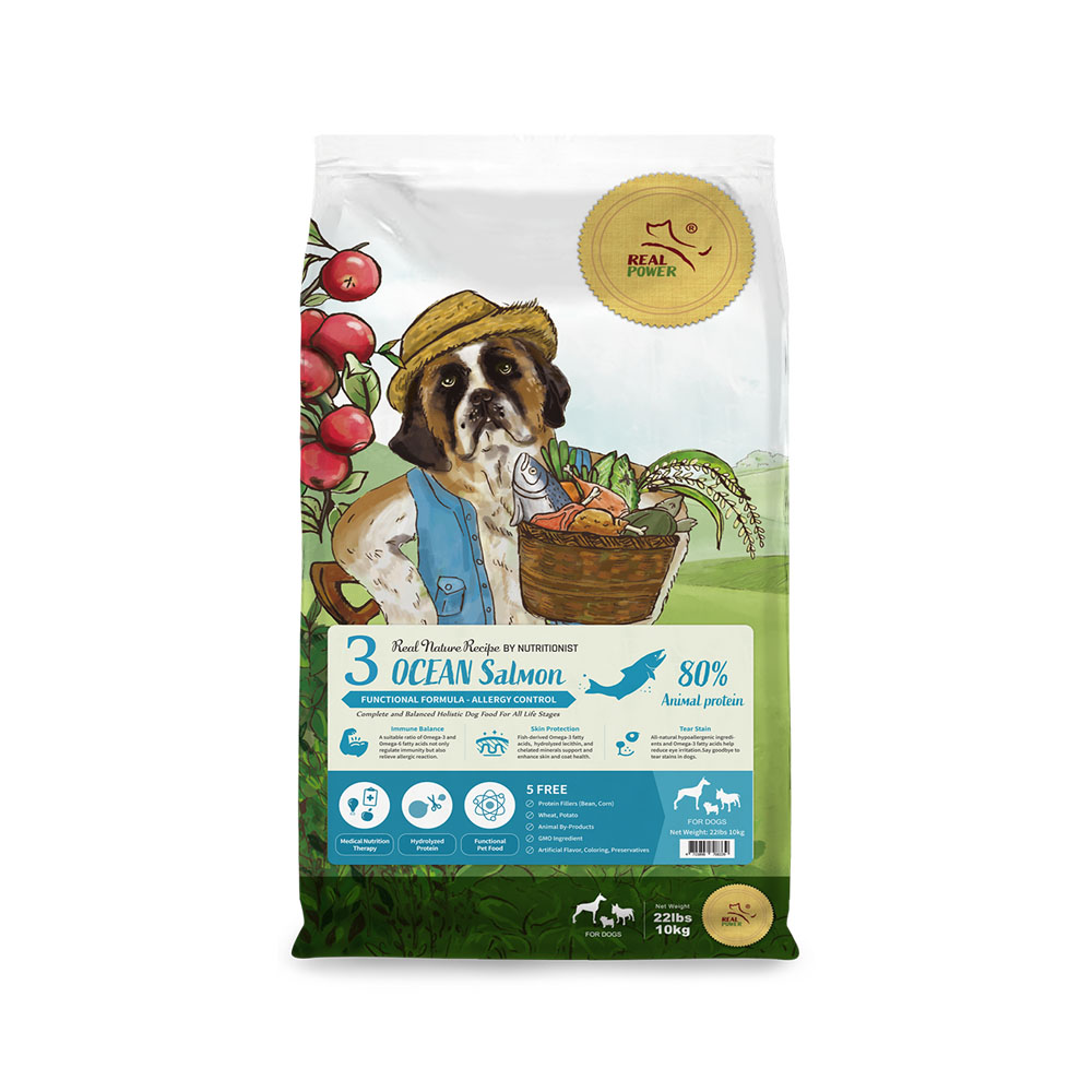 REAL POWER 瑞威寵糧 全犬3號 海洋魚貝 舒敏護膚配方4kg (狗飼料/犬飼料/犬糧)