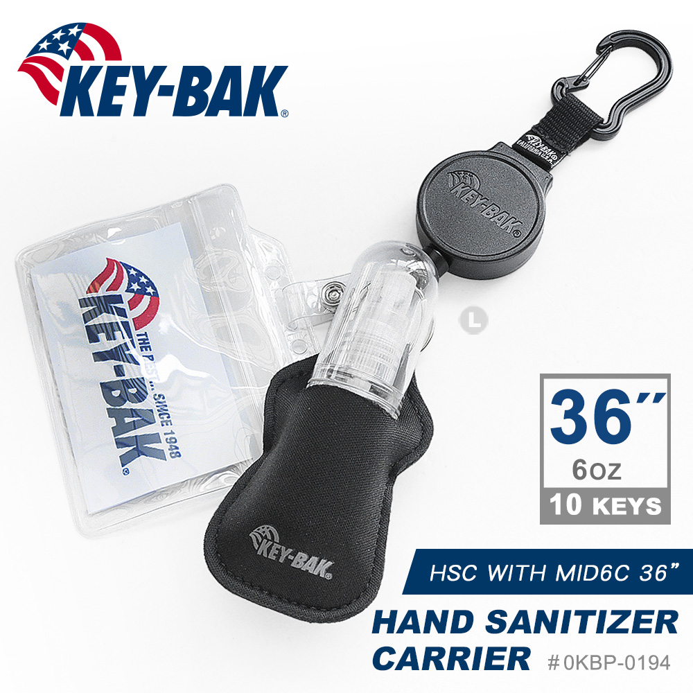 KEY-BAK KEY BAK MID6C 系列 36伸縮鑰匙圈+瓶裝袋 (#0KBP-0194)
