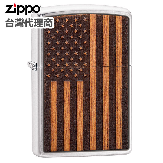 Zippo 下殺7折*加碼送2罐燃油 Woodchuck American Flag 防風打火機