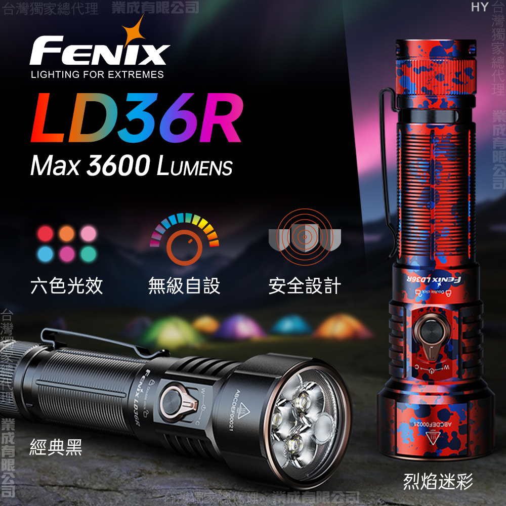 Fenix LD36R 高性能多彩手電筒
