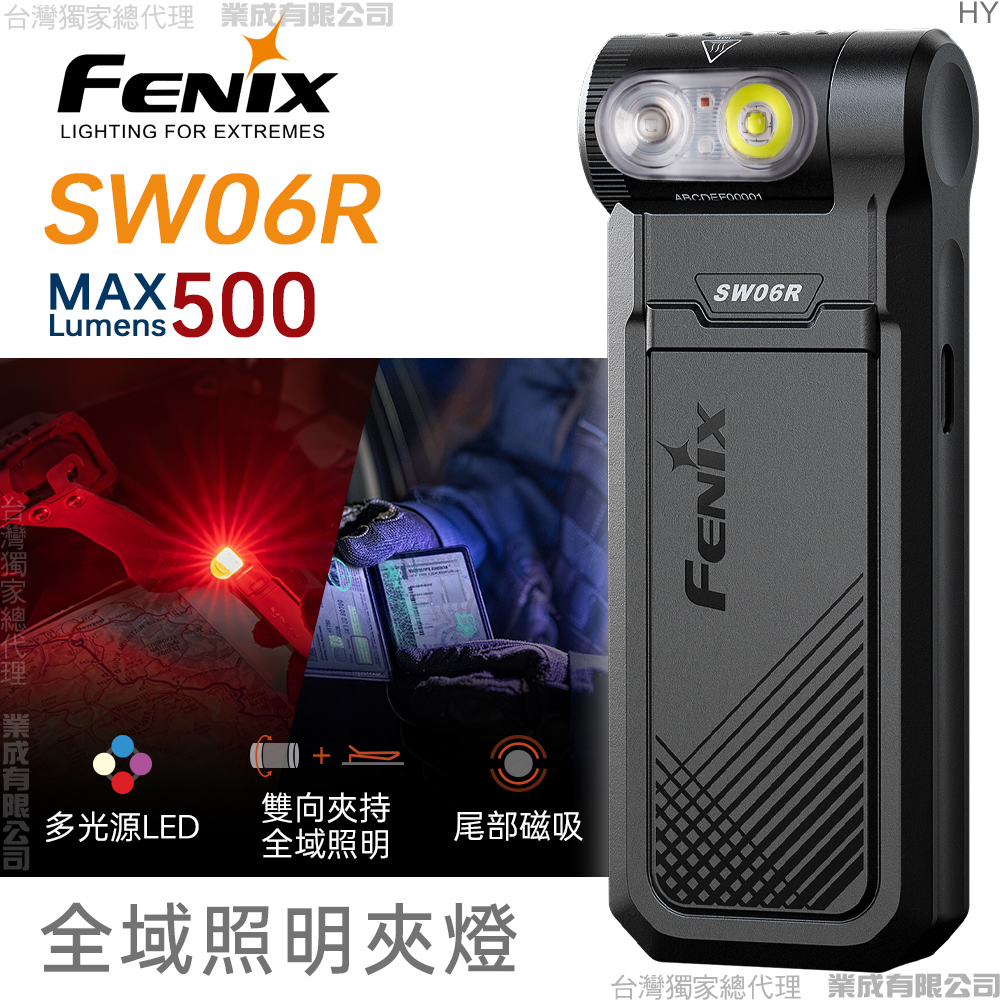 Fenix SW06R 全域照明夾燈