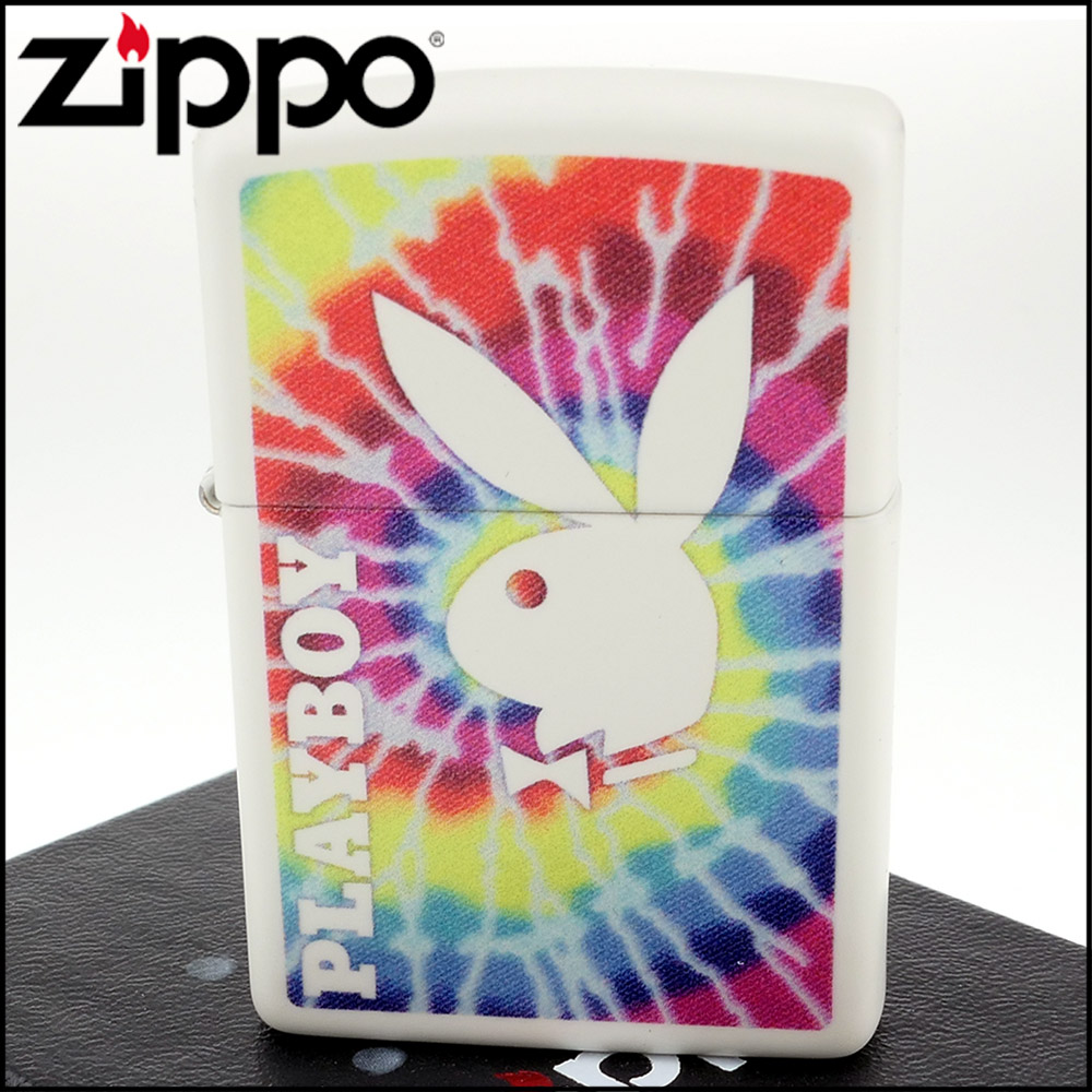 Zippo 美系~Playboy-班尼兔迷幻漩渦圖案設計打火機