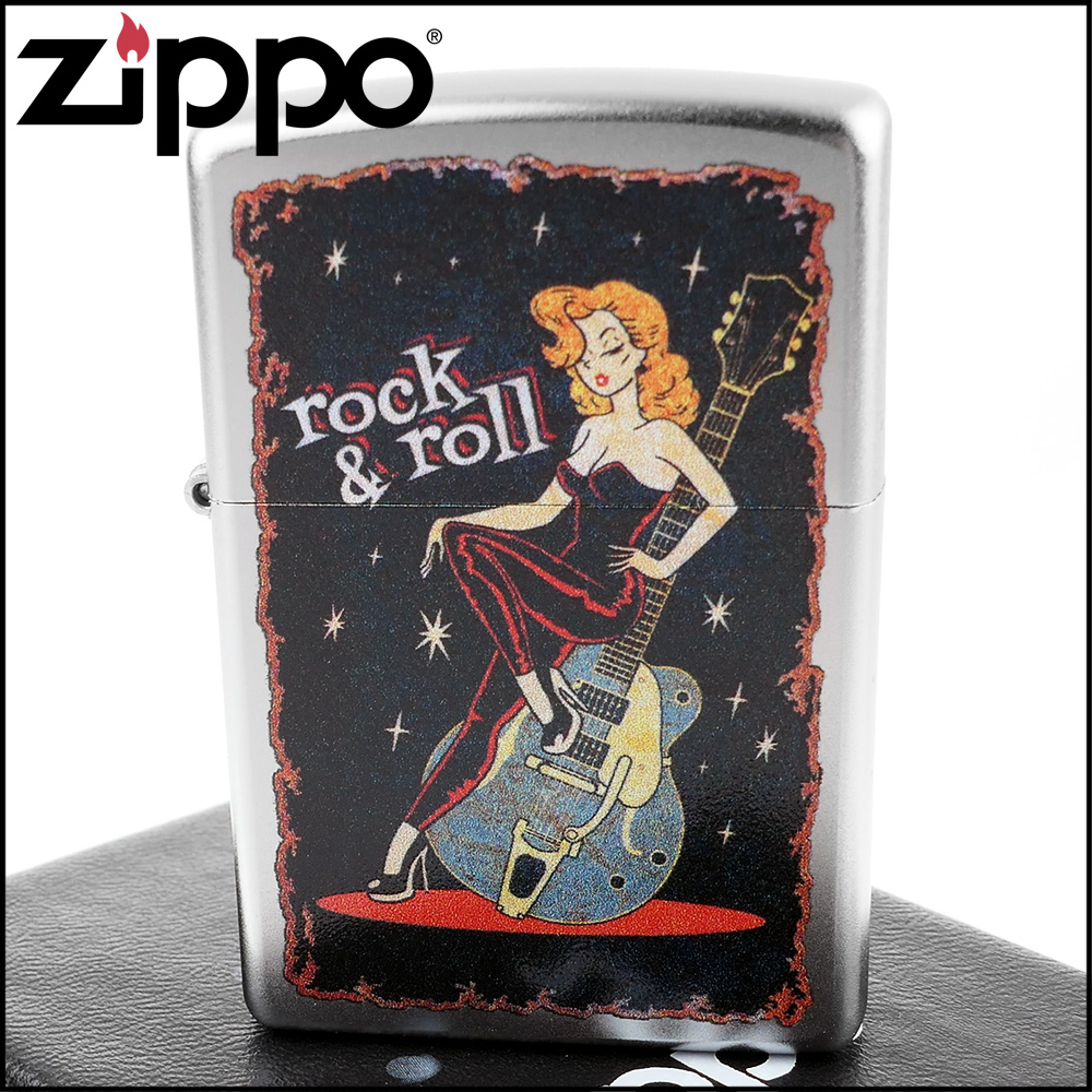Zippo 美系~Cool Chick Design-酷女孩復古海報圖案打火機（其他規格）