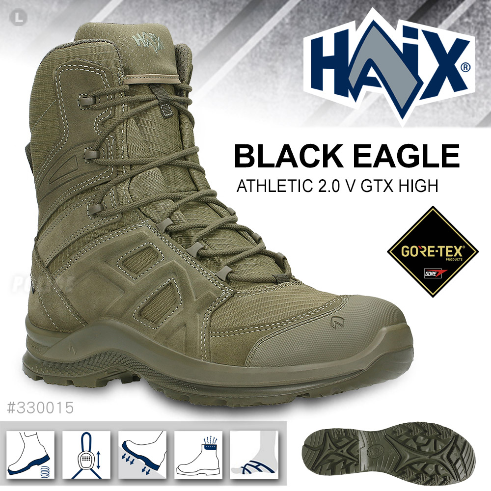 HAIX BLACK EAGLE ATHLETIC 2.0V GTX HIGH 黑鷹運動高筒鞋(草綠色)(#330015)
