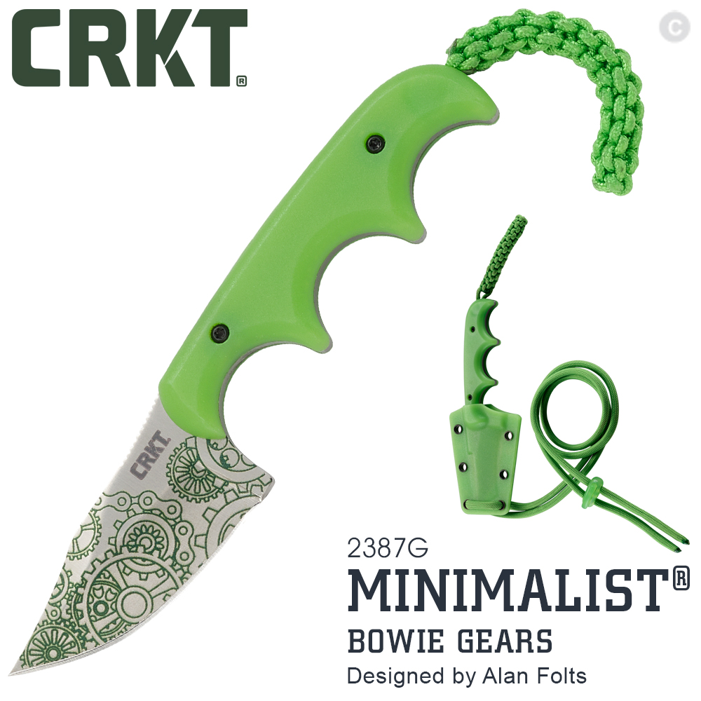 CRKT MINIMALIST BOWIE GEARS 小直刀(#2387G)