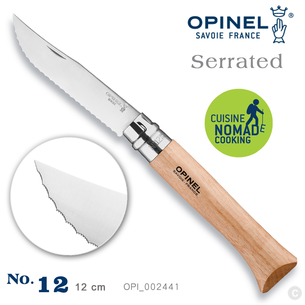 OPINEL No.12 麵包刀(齒刃折刀 #002441)
