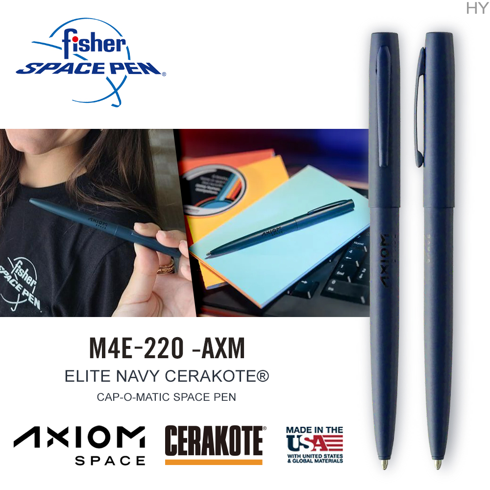 Fisher Space Pen Axiom Space 系列 ELITE NAVY CERAKOTE® 海軍藍按壓式太空筆 - PChome ...