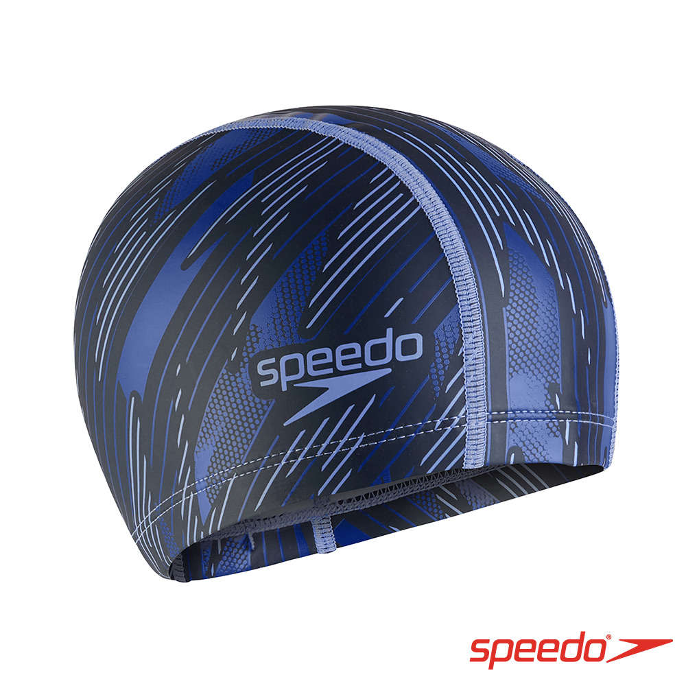 SPEEDO 成人合成泳帽 Boom Ultra Pace 藍
