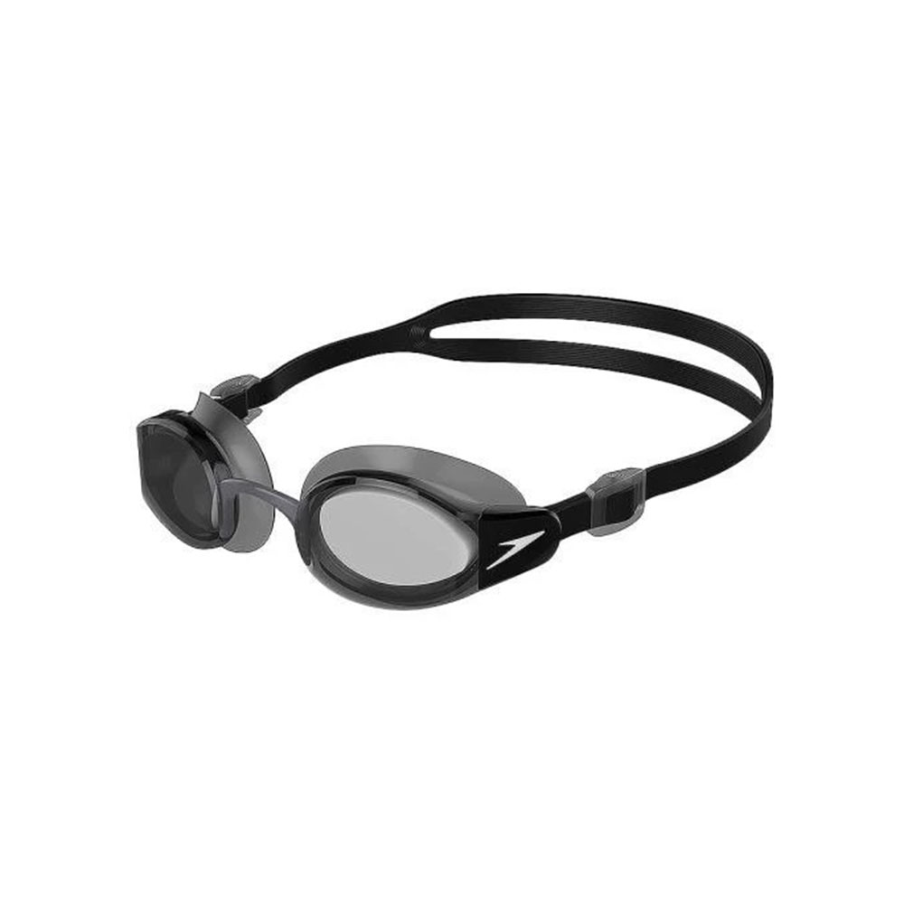 SPEEDO Mariner Pro 成人度數泳鏡+泳鏡帶 客製化泳鏡 (可組裝) 黑/灰 SD813532G794
