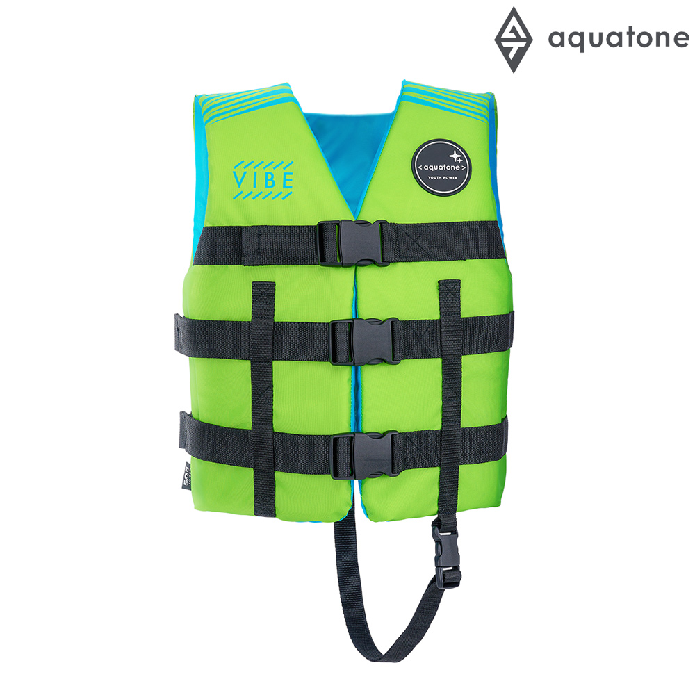 Aquatone TC-SE100M 兒童/青少年浮力背心VIBE / 綠色- PChome 24h購物