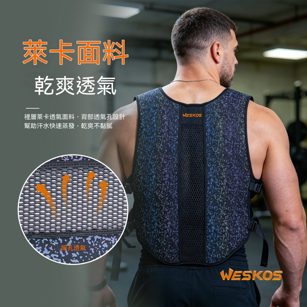 【伊達】負重背心 整片可水洗衣 透氣拉鍊運動背心 10kg 雙反光條背心 釣魚皮划艇浮力衣